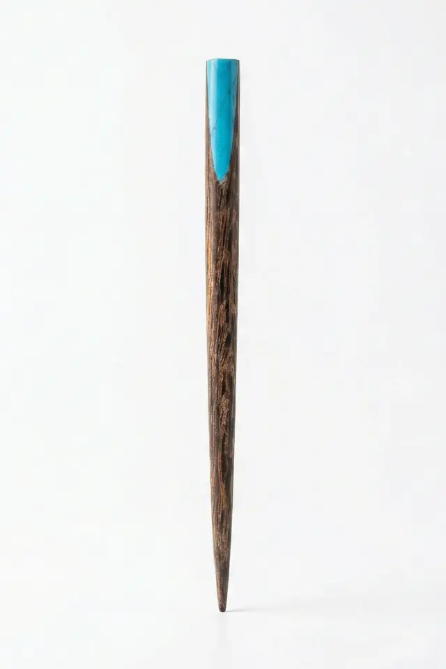 Kadın Topuz Kalemi | El İşçiliği Doğal Ahşap Saç Çubuğu Etnik Saç Tokası