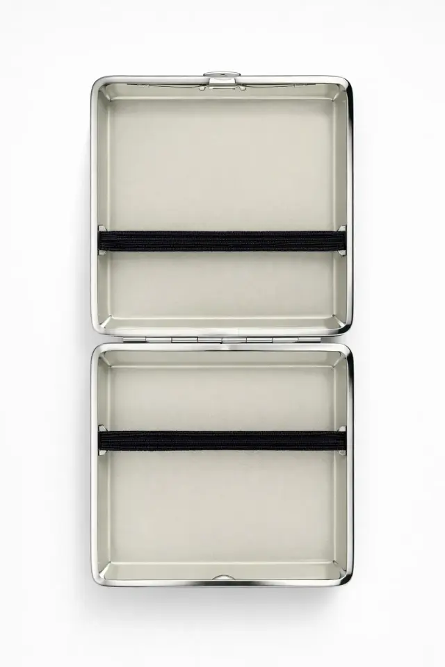 Mistik Kurt ve Dolunay Desenli Etnik Metal Sigara Tabakası