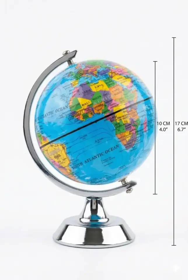 Dünya Küresi Dekoratif Masa Üstü Küre Ofis Aksesuarı Şık Hediye