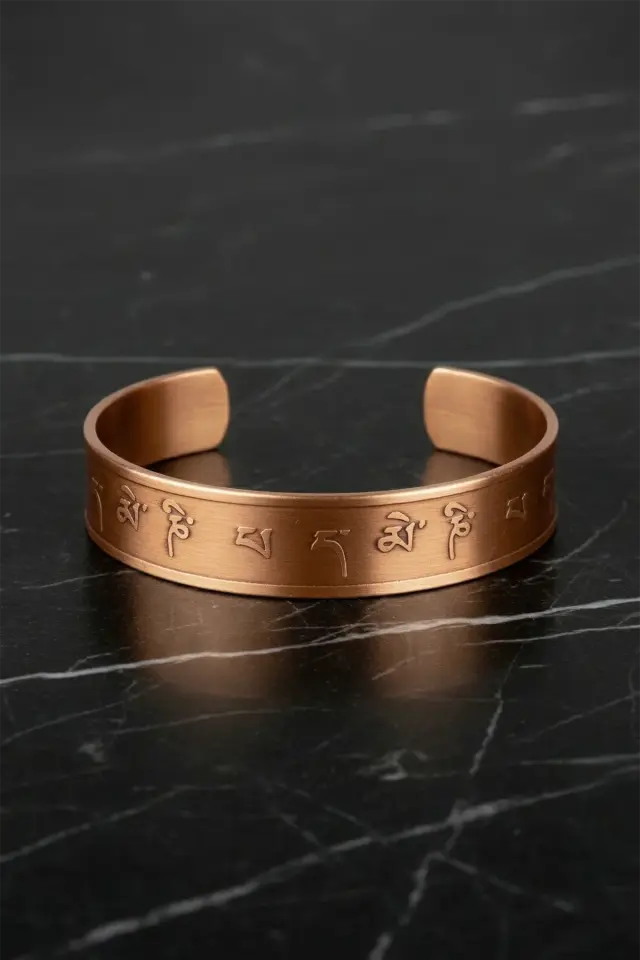 Etnik İyonlu Bakır Bileklik – Manyetik El İşçiliği Bakır Bileklik