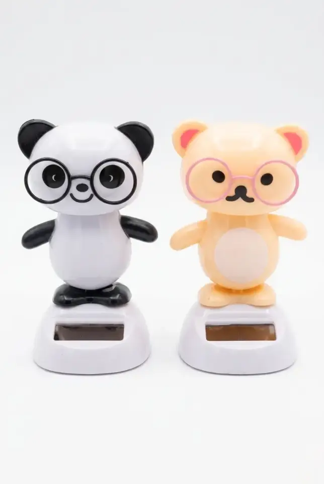 Güneş Enerjili Solar Dans Eden Figür Panda - Ev Ofis Araba Masaüstü İçin