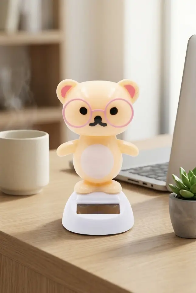 Güneş Enerjili Solar Dans Eden Figür Panda - Ev Ofis Araba Masaüstü İçin