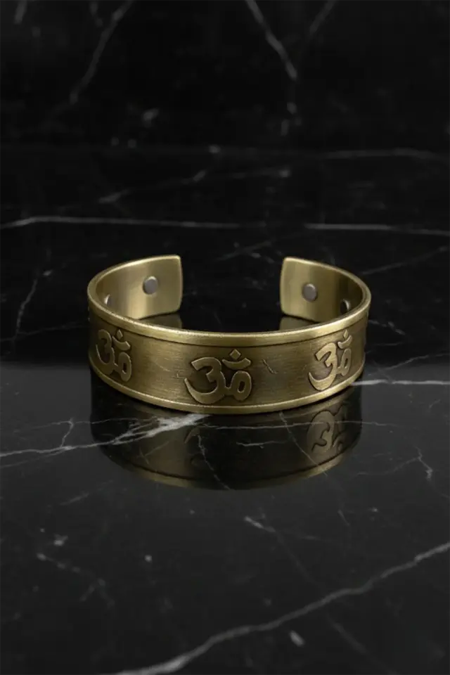 Etnik İyonlu Bakır Bileklik – Manyetik El İşçiliği Bakır Bileklik