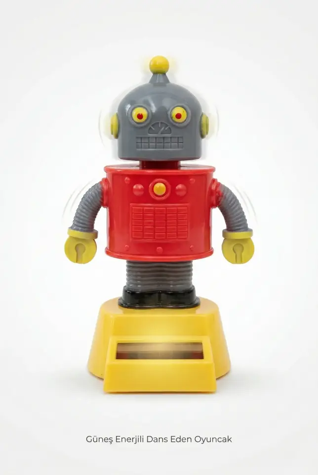 Güneş Enerjili Solar Dans Eden Figür Robot - Ev Ofis Araba Masaüstü İçin
