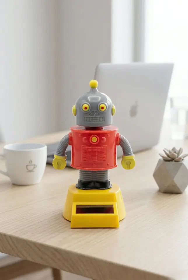 Güneş Enerjili Solar Dans Eden Figür Robot - Ev Ofis Araba Masaüstü İçin