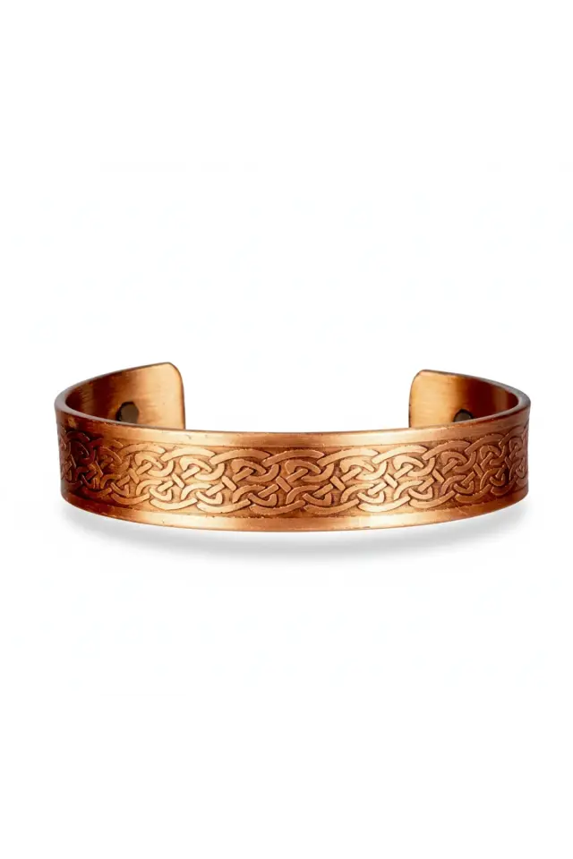 Etnik İyonlu Bakır Bileklik – Manyetik El İşçiliği Bakır Bileklik