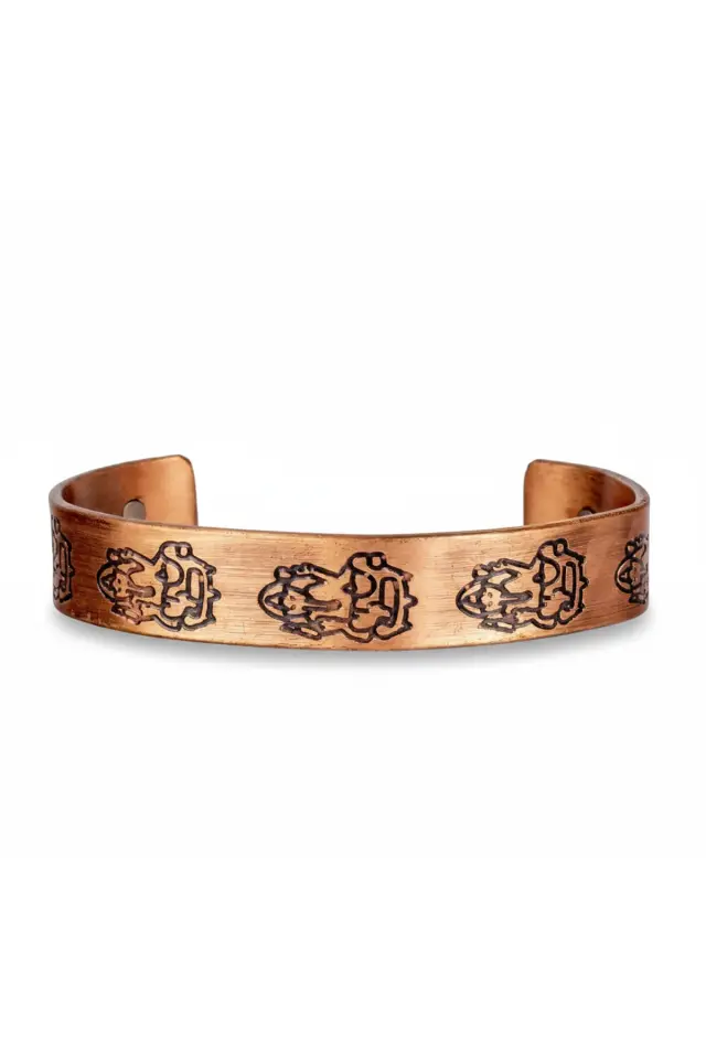 Etnik İyonlu Bakır Bileklik – Manyetik El İşçiliği Bakır Bileklik