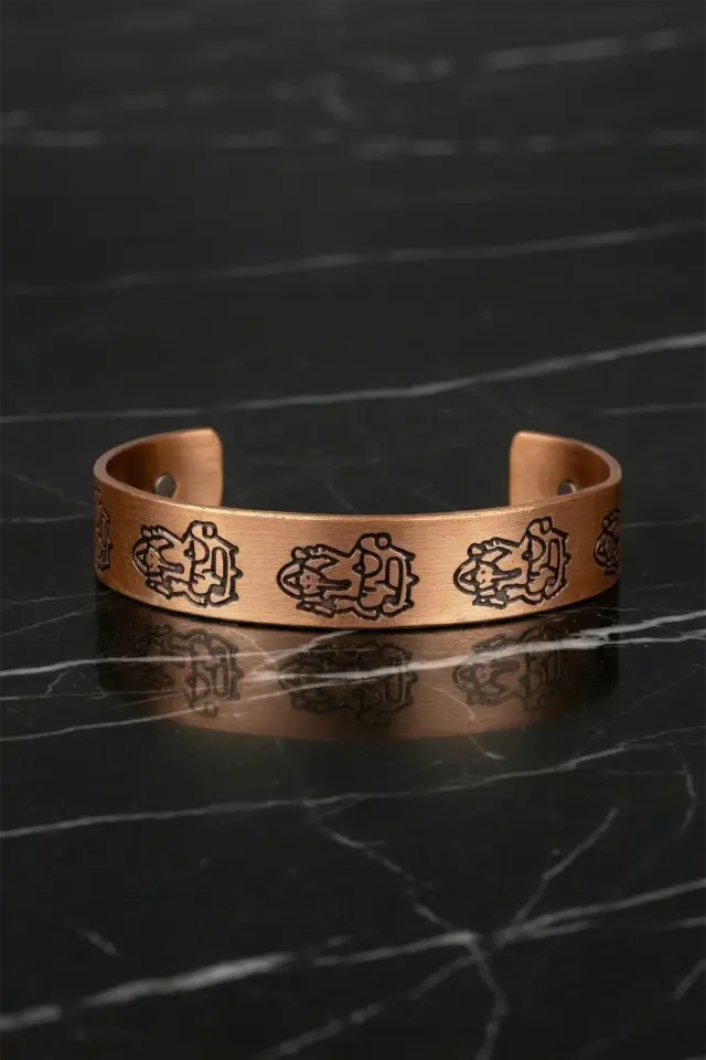 Etnik İyonlu Bakır Bileklik – Manyetik El İşçiliği Bakır Bileklik