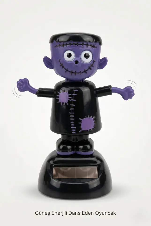 Güneş Enerjili Solar Dans Eden Figür Zombi  - Ev Ofis Araba Masaüstü İçin