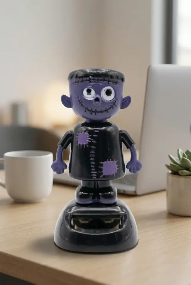 Güneş Enerjili Solar Dans Eden Figür Zombi  - Ev Ofis Araba Masaüstü İçin