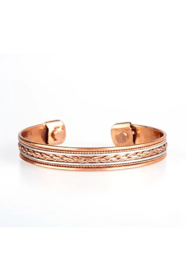 Etnik İyonlu Bakır Bileklik – Manyetik El İşçiliği Bakır Bileklik