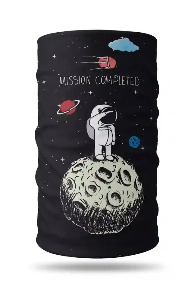 Unisex - 12 Farklı Kullanım Çok Amaçlı Dikişsiz Bandana - UV Korumalı, Nefes Alan Buff Tipi Boyunluk