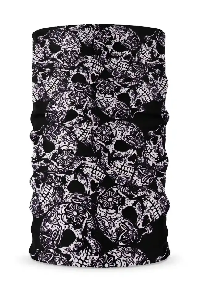 Unisex - 12 Farklı Kullanım Çok Amaçlı Dikişsiz Bandana - UV Korumalı, Nefes Alan Buff Tipi Boyunluk