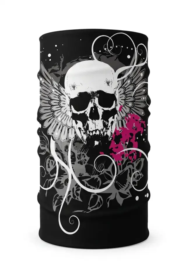 Unisex - 12 Farklı Kullanım Çok Amaçlı Dikişsiz Bandana - UV Korumalı, Nefes Alan Buff Tipi Boyunluk