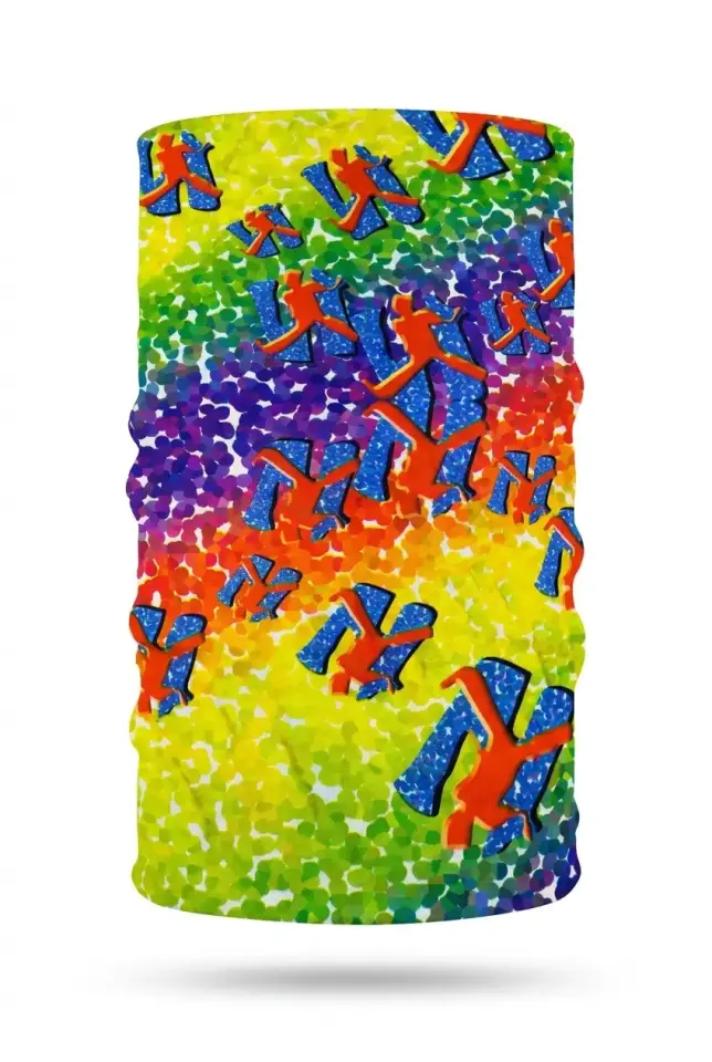 Unisex - 12 Farklı Kullanım Çok Amaçlı Dikişsiz Bandana - UV Korumalı, Nefes Alan Buff Tipi Boyunluk