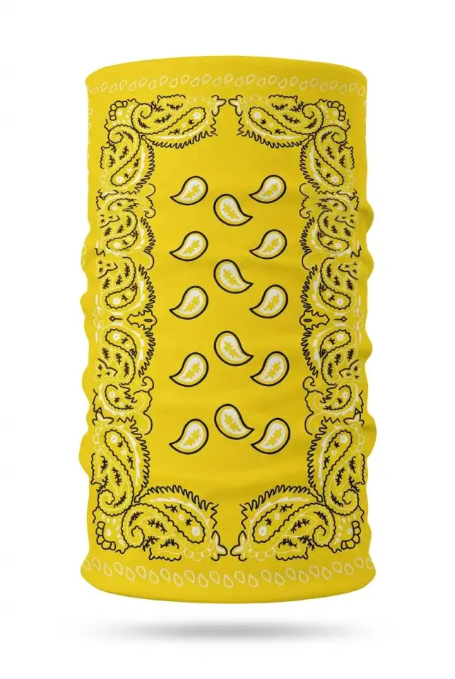 Unisex - 12 Farklı Kullanım Çok Amaçlı Dikişsiz Bandana - UV Korumalı, Nefes Alan Buff Tipi Boyunluk