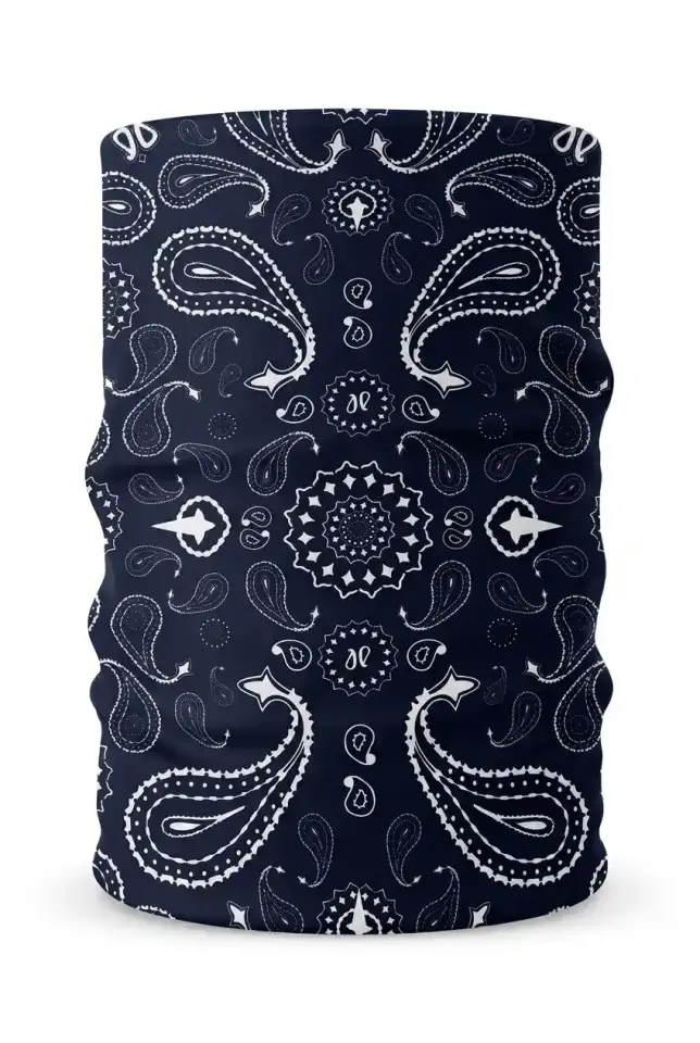 Unisex - 12 Farklı Kullanım Çok Amaçlı Dikişsiz Bandana - UV Korumalı, Nefes Alan Buff Tipi Boyunluk