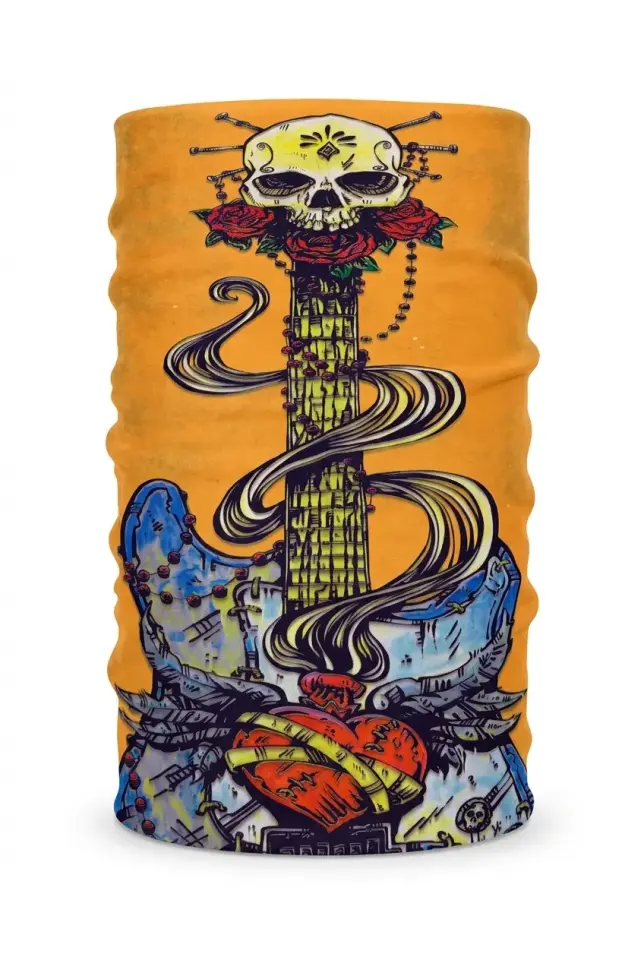 Unisex - 12 Farklı Kullanım Çok Amaçlı Dikişsiz Bandana - UV Korumalı, Nefes Alan Buff Tipi Boyunluk
