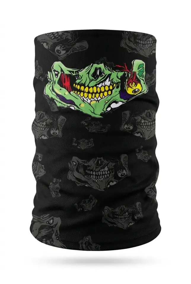 Unisex - 12 Farklı Kullanım Çok Amaçlı Dikişsiz Bandana - UV Korumalı, Nefes Alan Buff Tipi Boyunluk