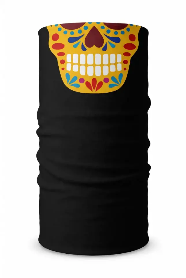 Unisex - 12 Farklı Kullanım Çok Amaçlı Dikişsiz Bandana - UV Korumalı, Nefes Alan Buff Tipi Boyunluk