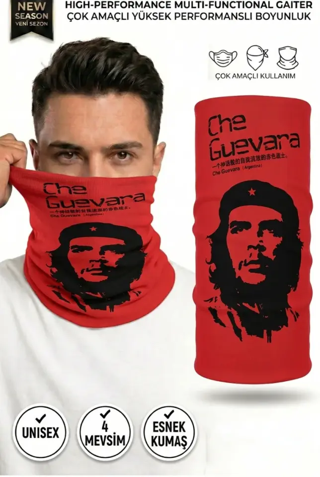 Unisex - 12 Farklı Kullanım Çok Amaçlı Dikişsiz Bandana - UV Korumalı, Nefes Alan Buff Tipi Boyunluk