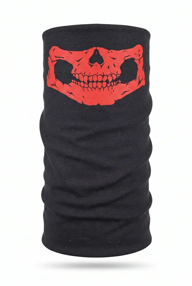 Unisex - 12 Farklı Kullanım Çok Amaçlı Dikişsiz Bandana - UV Korumalı, Nefes Alan Buff Tipi Boyunluk
